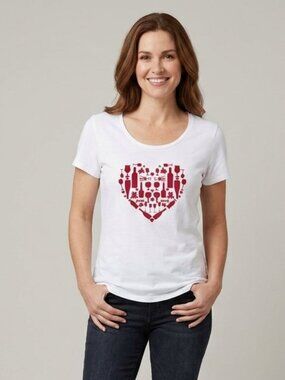 ⭐️ 5 for 20$! ⭐️ Wine Lover Red and White Rayon T-shirt